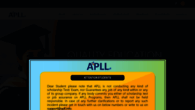What Apll.info website looked like in 2021 (2 years ago)