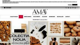 What Amafashion.ro website looked like in 2021 (2 years ago)