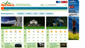 What Alpen-guide.de website looked like in 2021 (2 years ago)