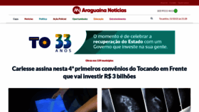 What Araguainanoticias.com.br website looked like in 2021 (2 years ago)