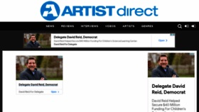 What Artistdirect.com website looked like in 2021 (2 years ago)