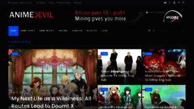 What Animedevil.com website looked like in 2021 (2 years ago)
