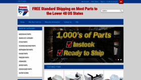 What Applianceparts123.com website looked like in 2021 (4 years ago)