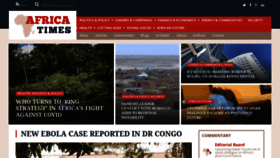 What Africatimes.com website looked like in 2021 (2 years ago)