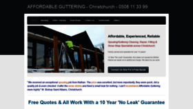 What Affordableguttering.co.nz website looked like in 2021 (2 years ago)