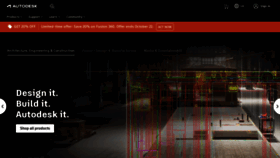 What Autodesk.co.uk website looked like in 2021 (3 years ago)