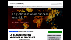 What Antroposmoderno.com website looked like in 2021 (2 years ago)