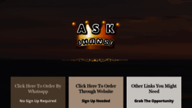 What Askjhansi.com website looked like in 2021 (2 years ago)