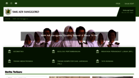 What Adisanggoro.sch.id website looked like in 2021 (2 years ago)