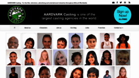 What Aardvarkcasting.com website looked like in 2021 (2 years ago)