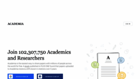 What Academia.edu website looked like in 2021 (2 years ago)