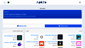 What Apkze.com website looked like in 2021 (2 years ago)