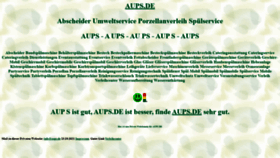 What Aups.de website looked like in 2021 (2 years ago)