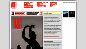 What Artmonthly.co.uk website looked like in 2021 (2 years ago)