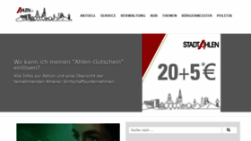 What Ahlen.de website looked like in 2021 (2 years ago)
