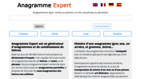 What Anagramme-expert.com website looked like in 2021 (2 years ago)