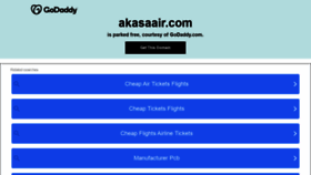 What Akasaair.com website looked like in 2021 (2 years ago)