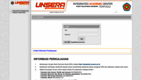 What Akademik.unsera.ac.id website looked like in 2021 (2 years ago)