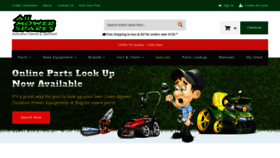 What Allmowerspares.com.au website looked like in 2021 (2 years ago)