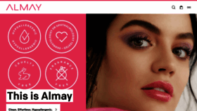 What Almay.com website looked like in 2021 (2 years ago)