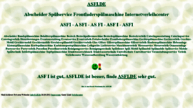 What Asfi.de website looked like in 2021 (3 years ago)