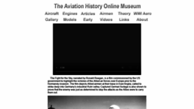 What Aviation-history.com website looked like in 2021 (2 years ago)