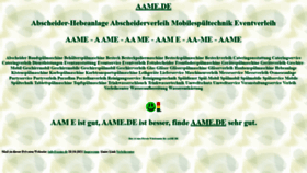 What Aame.de website looked like in 2021 (2 years ago)