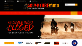 What Adventuremoto.com.au website looked like in 2021 (2 years ago)