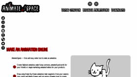 What Animate.space website looked like in 2021 (2 years ago)