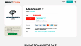 What Adamhu.com website looked like in 2021 (2 years ago)