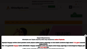 What Altinelipek.com website looked like in 2021 (2 years ago)