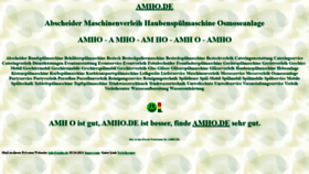 What Amho.de website looked like in 2021 (2 years ago)