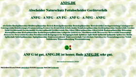 What Anfg.de website looked like in 2021 (2 years ago)