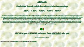 What Abpo.de website looked like in 2021 (2 years ago)