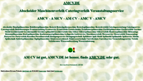 What Amcv.de website looked like in 2021 (2 years ago)