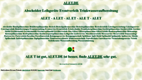 What Alet.de website looked like in 2021 (4 years ago)
