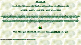What Aghm.de website looked like in 2021 (2 years ago)