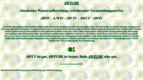 What Awiv.de website looked like in 2021 (2 years ago)