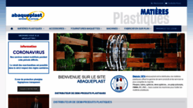 What Abaqueplast.fr website looked like in 2021 (4 years ago)
