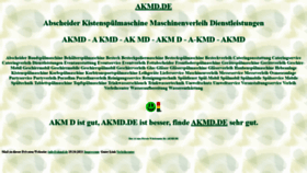 What Akmd.de website looked like in 2021 (2 years ago)