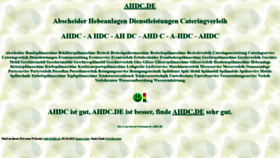 What Ahdc.de website looked like in 2021 (2 years ago)