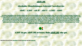What Adju.de website looked like in 2021 (2 years ago)