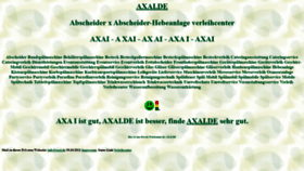 What Axai.de website looked like in 2021 (4 years ago)