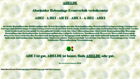 What Ahei.de website looked like in 2021 (2 years ago)