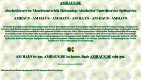 What Amhaus.de website looked like in 2021 (4 years ago)