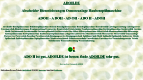 What Adoh.de website looked like in 2021 (2 years ago)