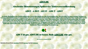What Adst.de website looked like in 2021 (2 years ago)