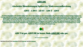 What Adst.de website looked like in 2021 (4 years ago)