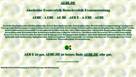 What Aebe.de website looked like in 2021 (2 years ago)