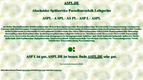 What Aspl.de website looked like in 2021 (2 years ago)